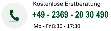Kostenlose Erstberatung +49 2369 20 30 490